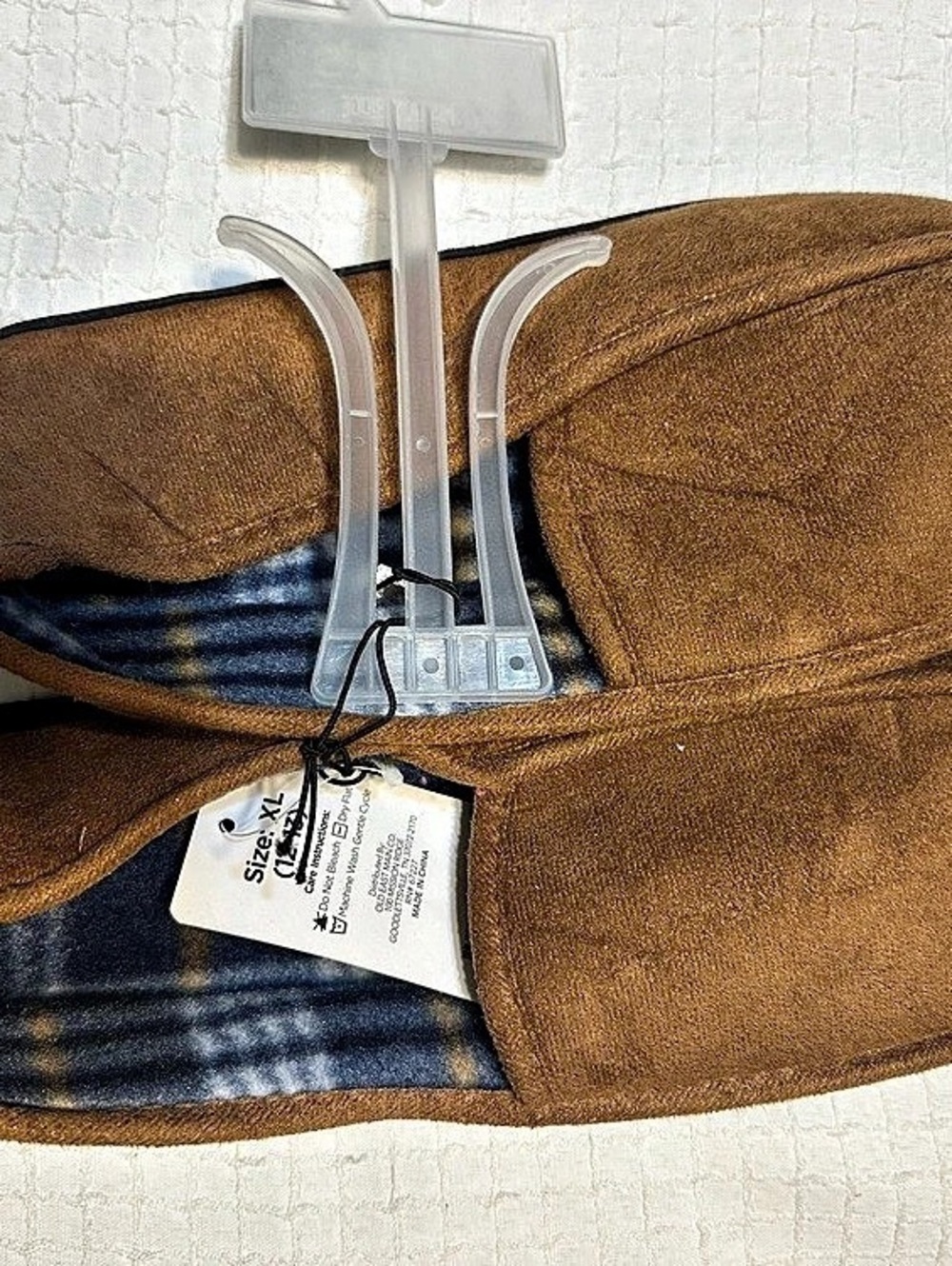 Mossimo Men's Moccasin Slipper Brown Slippers Size US 12-13 NWT